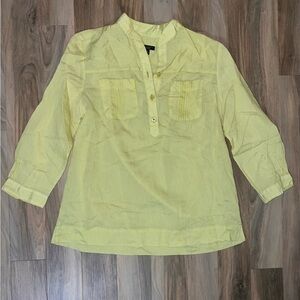 Talbots Light Yellow Blouse